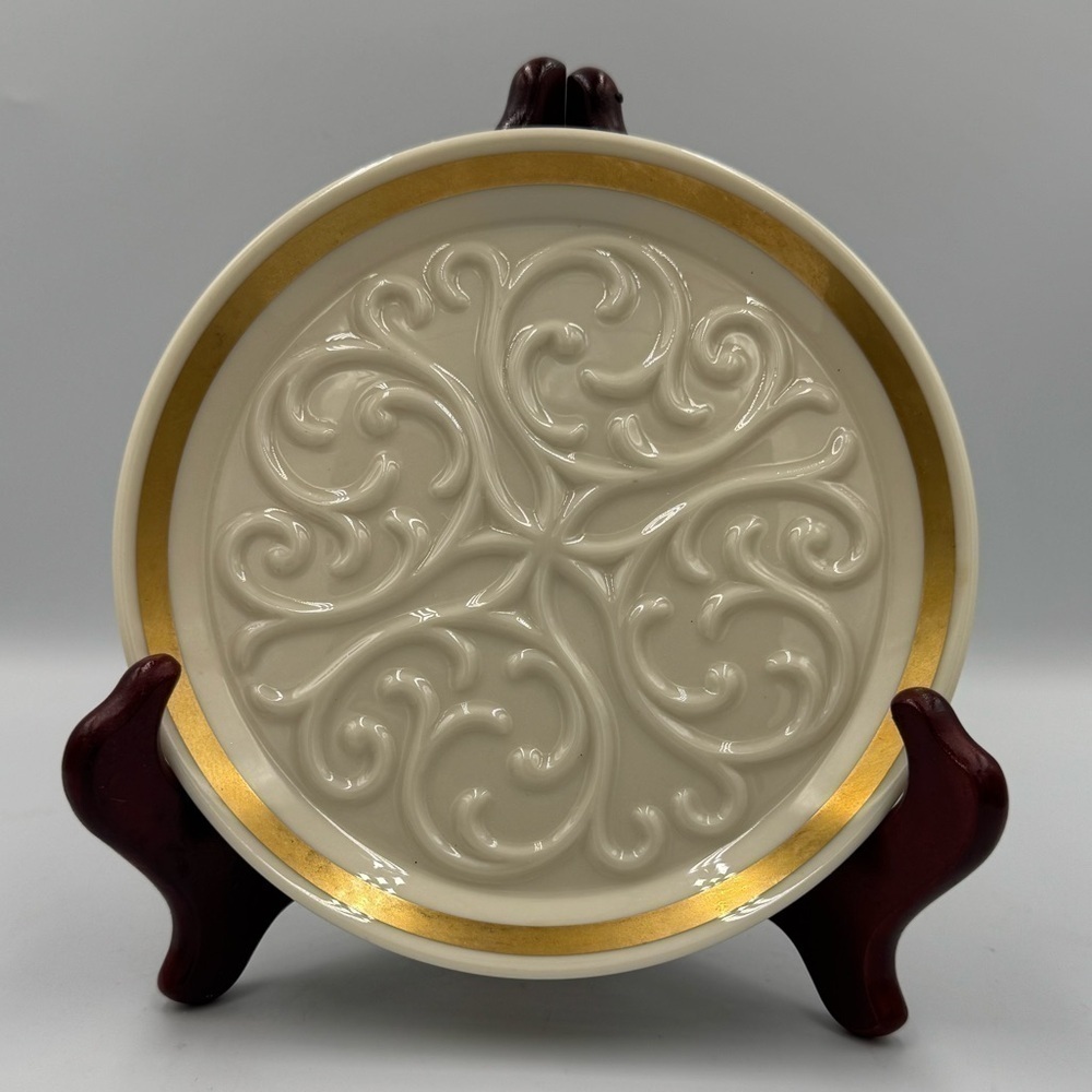 Vintage Lenox Wine Bottle Coaster Seville Collection Gold
